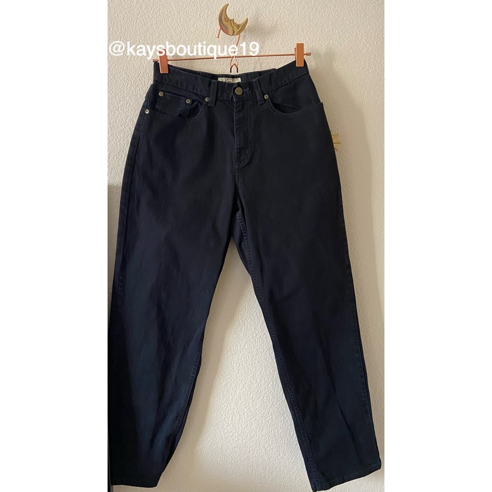 Vintage L.L. Bean Relaxed Fit Jeans in Black Size 8 Reg